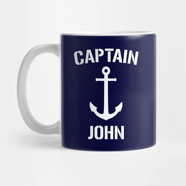 Nautical Captain John Personalized Boat Anchor by Rewstudio